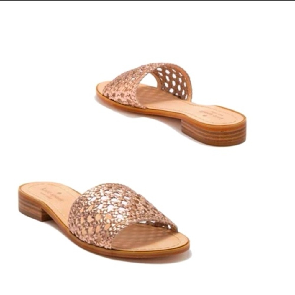kate Spade New York Women's Berlin Woven Leather Sandal